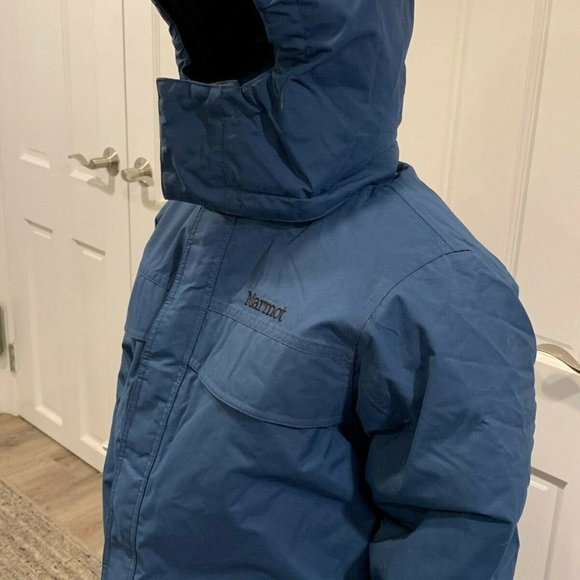 New with tags, authentic 
Marmot - Yukon Parka "Blue Twilight" Jacket for Boy's - Picture 9 of 11